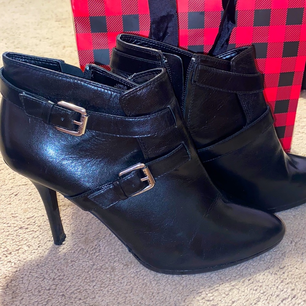 Lauren Ralph Lauren stiletto boots short.